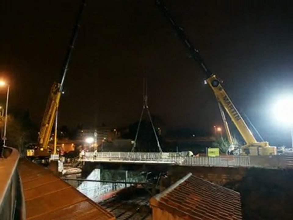 Démolition pont rue des Payroliers à Montpellier