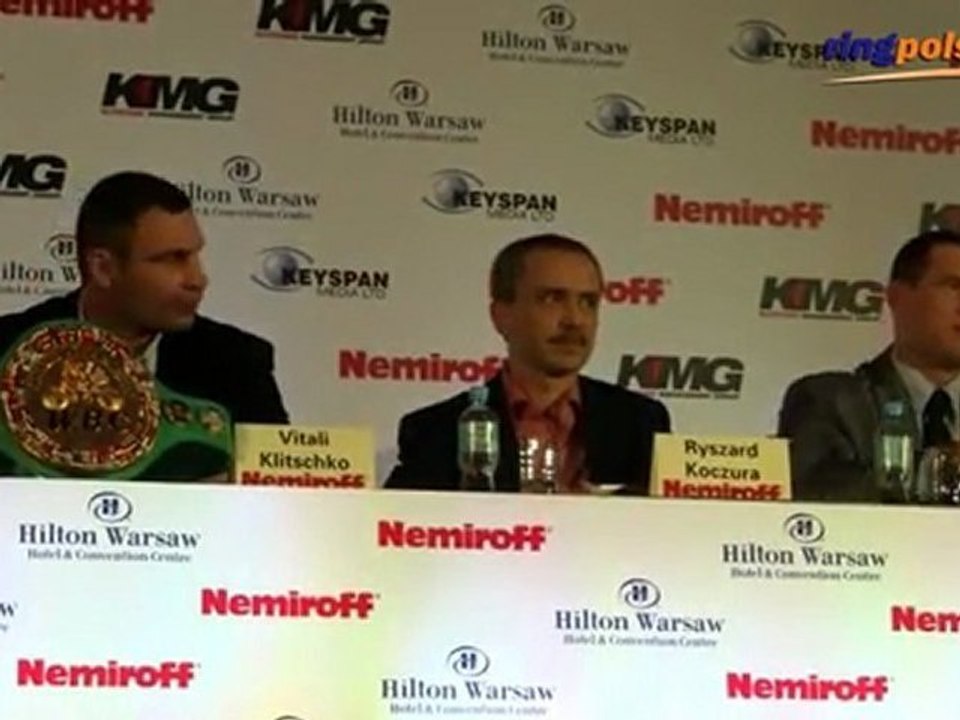 Konferencja prasowa Kliczko - Sosnowski (3/4)