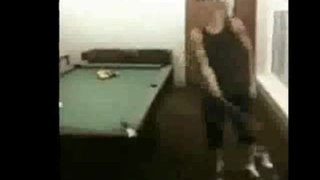 Dumbazz Of The Week Fool Knocks Himself Out With Pool Stick