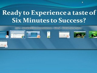 Blowing the lid off Six Minutes to Success