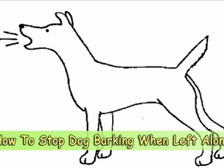 Learn How To Stop Dog Barking When Left Alone
