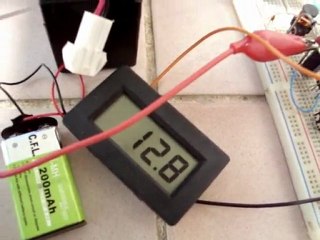 1.7 volt 120mA solar hücre ile 12 v 1.3 A Akü şarjı