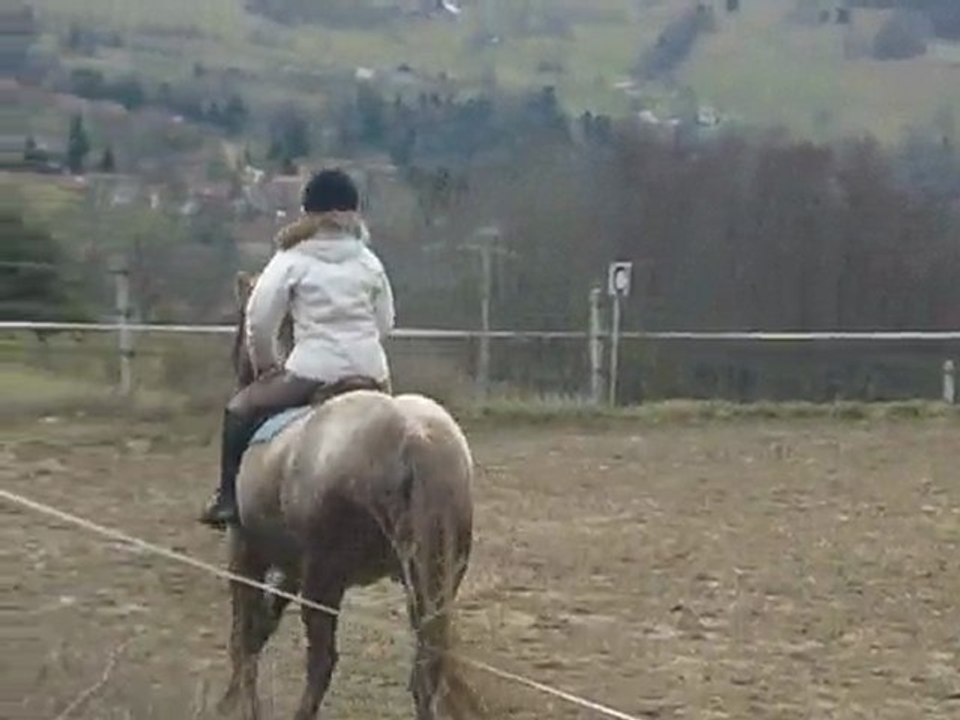 Départ au galop avec Garrigue.