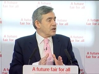 Brown unveils Labour's key election pledges