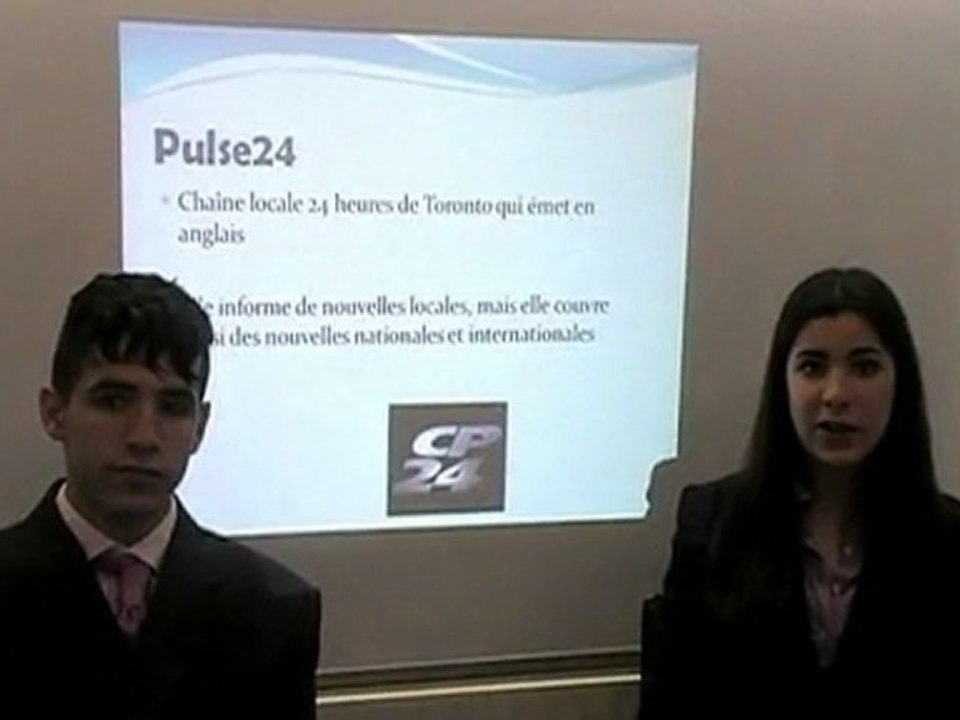 Le journal du matin. La télevision canadiènne