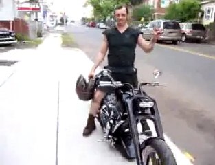 harley chopper on air