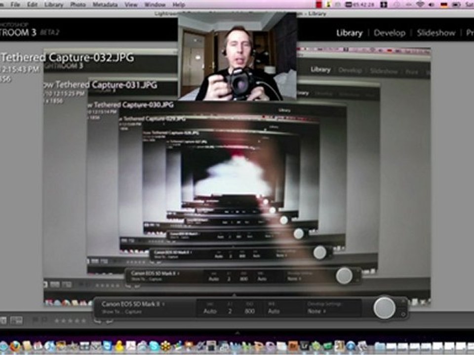 Shoot with your DSLR tethered into Lightroom