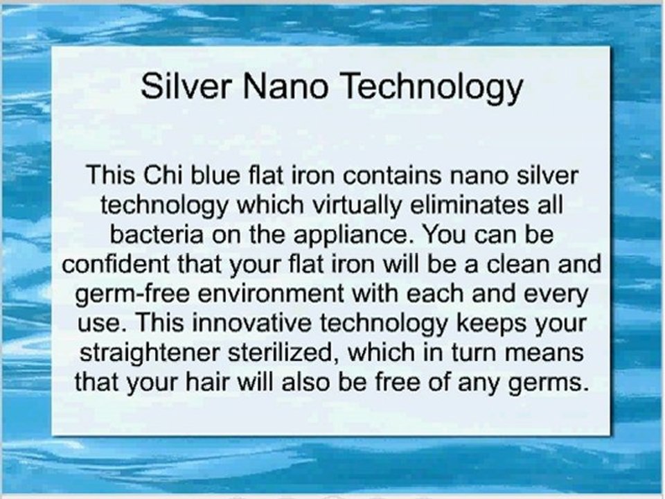 Chi Blue Flat Iron