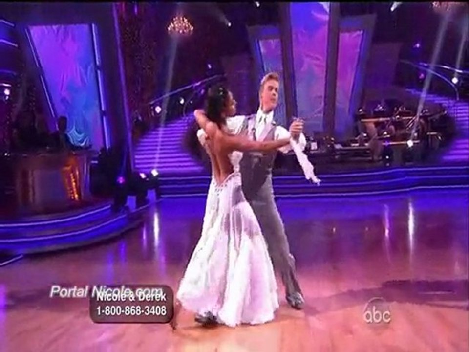 Nicole Scherzinger and Derek Hough @ DWTS - Viennese Waltz
