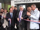 TULLE INAUGURATION DE LA MEDIATHEQUE - LE RUBAN