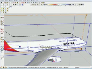 tuto  SKETCHUP boeing plan de coupe