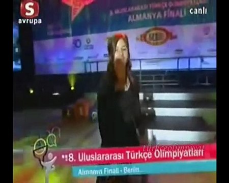 Chiara Bongartz Temel 2.şiir Almanya 8.Türkçe Olimpiyatı