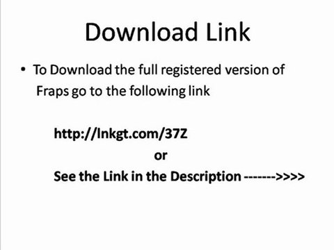 Download fraps full latest version for free