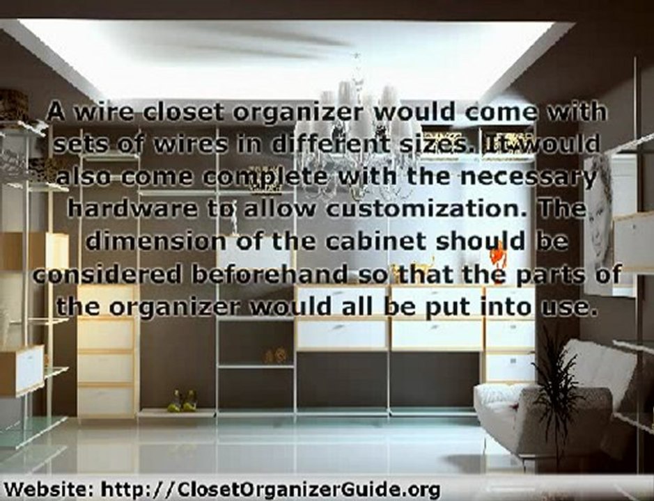 Wire Closet Organizer - Utilizing Space in The Cabinet