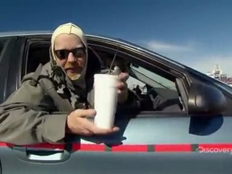 Cup shatters windshield