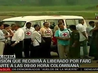 Colombia: Misión que recibirá a liberado por FARC partió