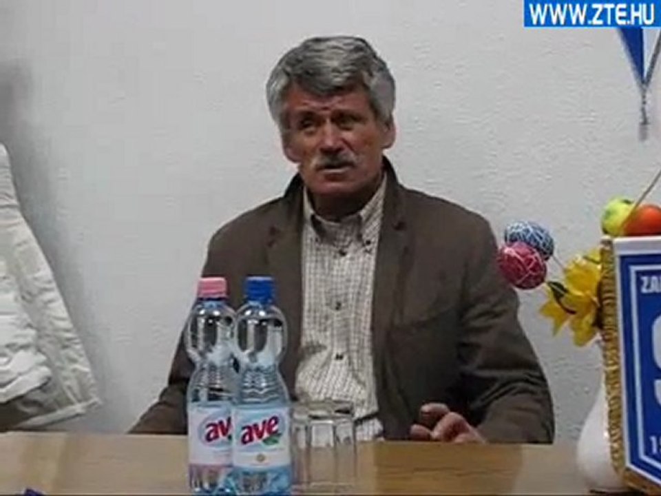 2010.03.27 Csank János a ZTE-DVSC sajtótájékoztatón