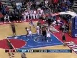 Rodney Stuckey hits Richard Hamilton on the inbounds play fo