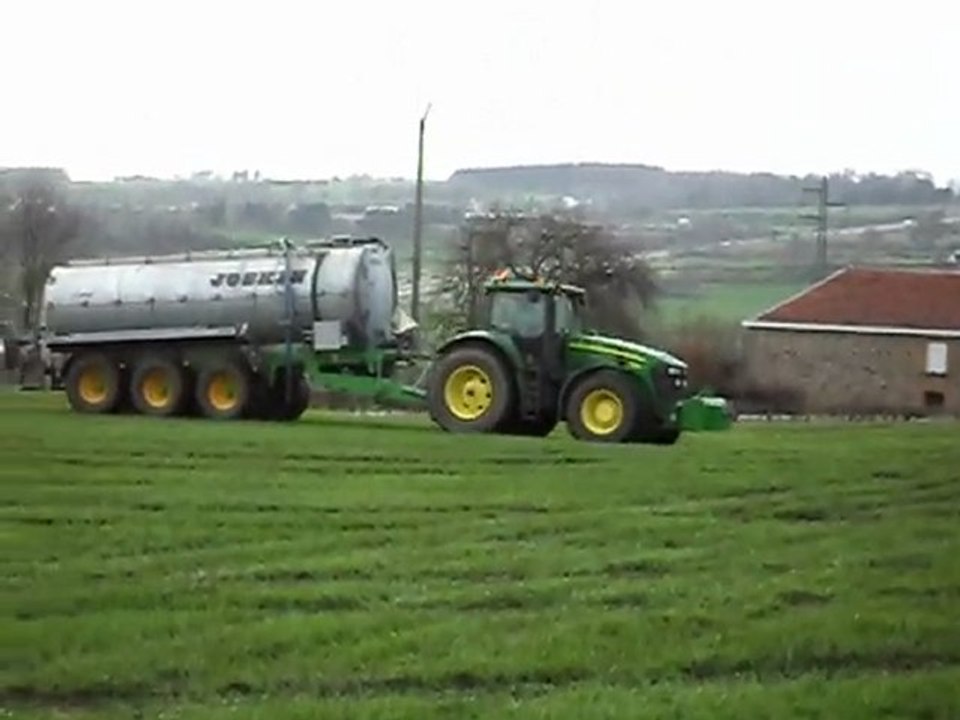 Evrard à l'Epandage de Lisier 2010