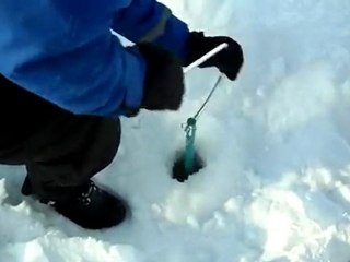 Pescando en el hielo