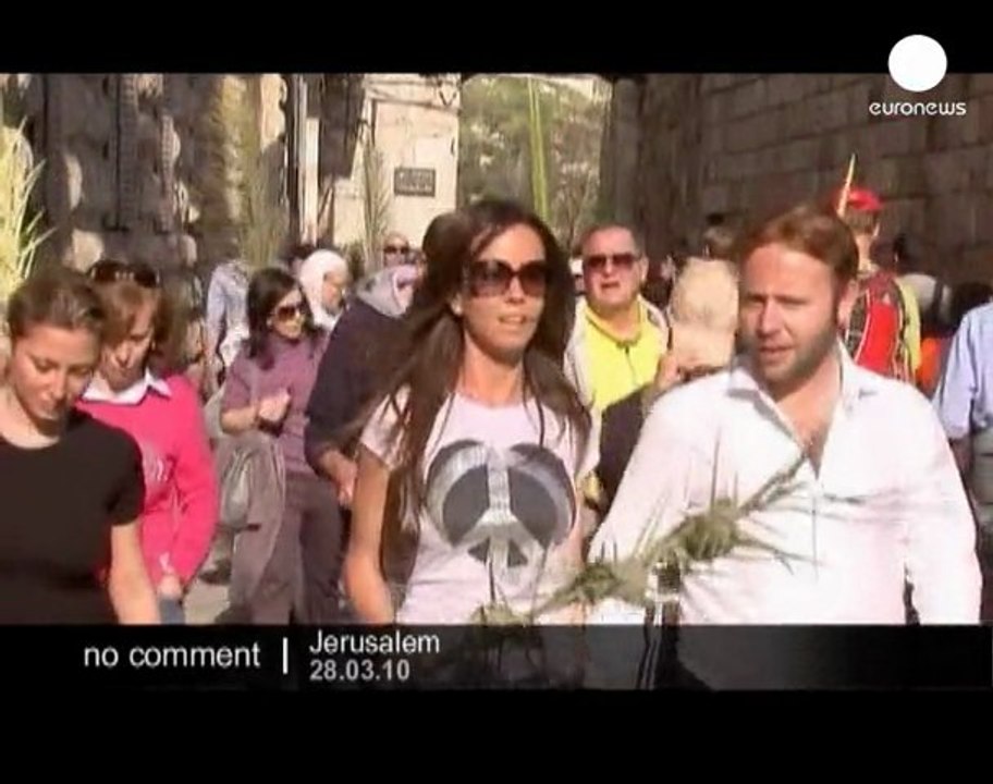 Palm Sunday procession in Jerusalem