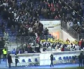 Remise trophée Coupe de la Ligue OM