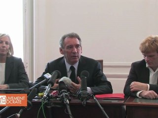 CONFERENCE DE PRESSE : OÙ SE SITUE LE MODEM POLITIQUEMENT ?