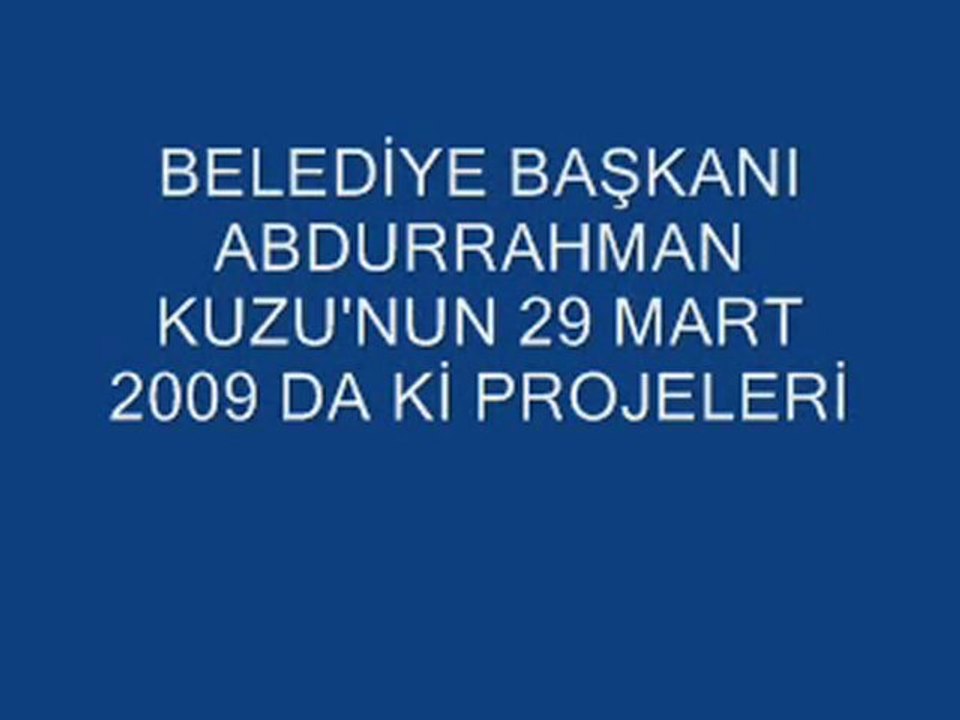 ÇAN BELEDİYE BAŞKANI ABDURRAHMAN KUZU'NUN 41 PROJESİ