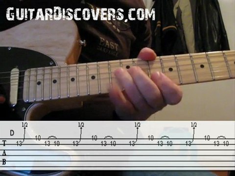 Blues guitar lessons: Fast pentatonic lick #1