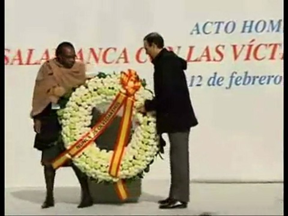 Las victimas del terrorismo en la plaza mayor de Salamanca