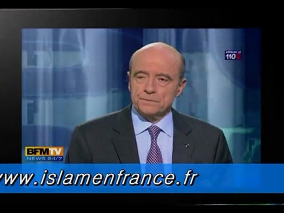 L'Islam en France : Alain Juppé dénonce l'islamophobie
