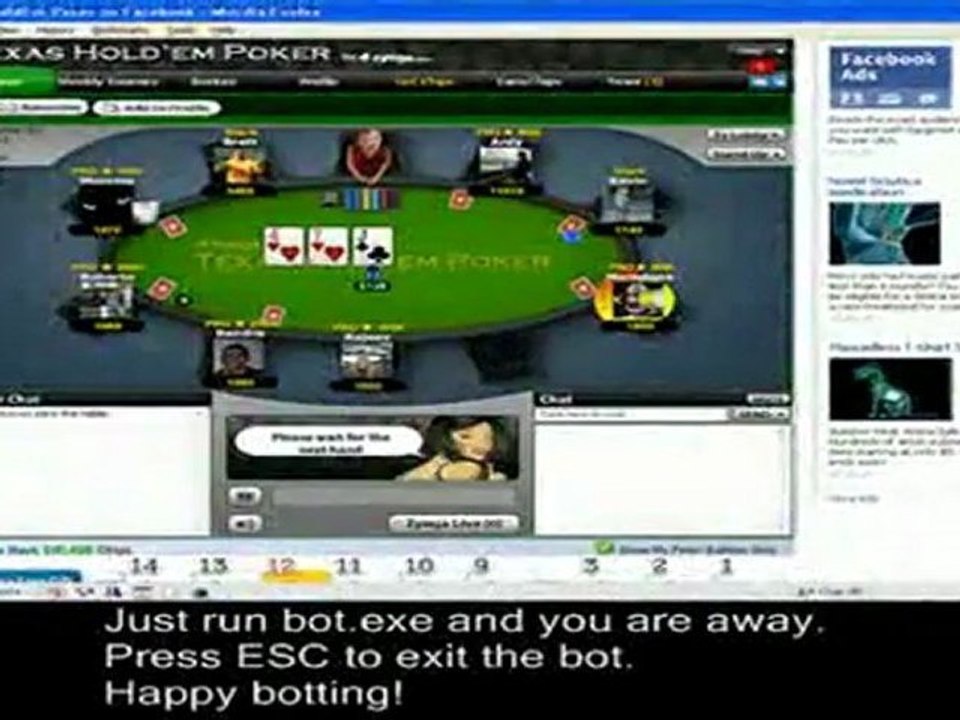 100 Working Zynga Poker Bot(45.000downloads) video Dailymotion