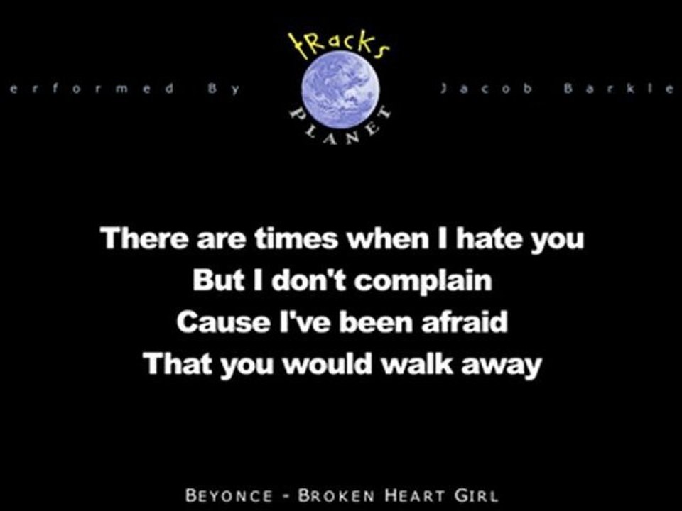 Beyonce - Broken Heart Girl (Karaoke)