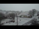 Orage de neige - 30 mars 2010 en Haute-Loire à 1000 mètres