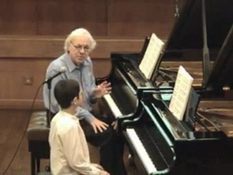 Richard Goode masterclass-Ariel plays Mozart Sonata K330-5/6