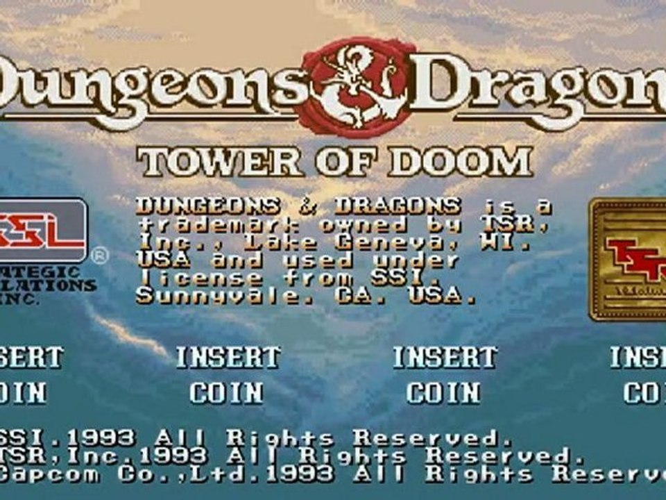 Dungeons & Dragons: Tower of Doom [arcade] videotest