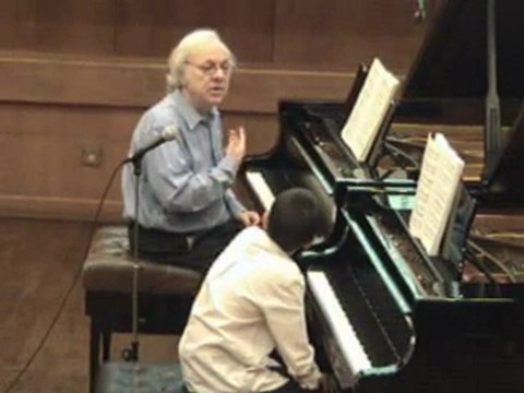 Richard Goode masterclass-Ariel plays Mozart Sonata K330-6/6