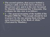 Islamic Questions-31 on praying behind a sinner & charity