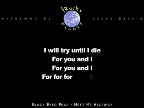 Black Eyed Peas - Meet Me Halfway - Karaoke Instrumental
