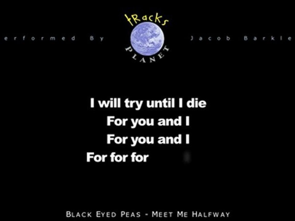 Black Eyed Peas - Meet Me Halfway - Karaoke Instrumental