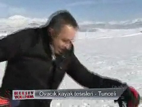 Tunceli Ovacık kayak tesisi her şey yolunda