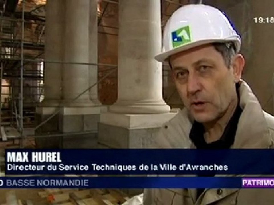 la basilique Saint-Gervais à Avranches (50) en travaux