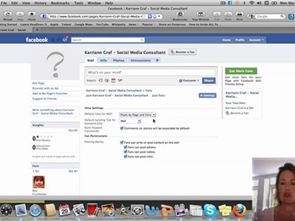 Allowing Fans to Post of your Facebook Fan Page