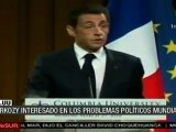 Sarkozy pide a EE.UU. que impulse cambios financieros en el