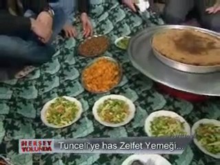 Tunceli Zelfet yemeği her şey yolunda
