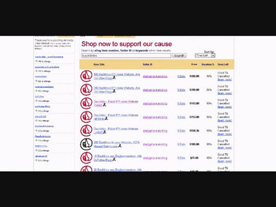 01-17-10 HOW TO SUPPORT AMNESTY  WITH EBAY