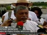Gustavo Moncayo pide trabajar por una Colombia sin violencia