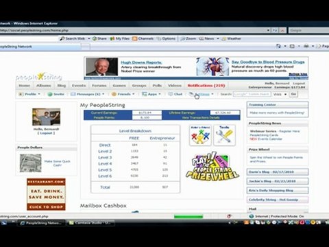 PeopleString Prizewheel: Win Cash Prizes