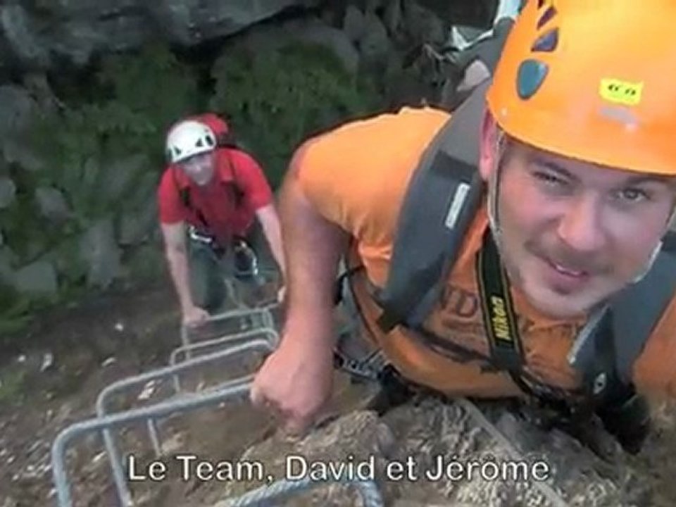 Via Ferrata des Juscles en Haute Loire avec Fred Malguy