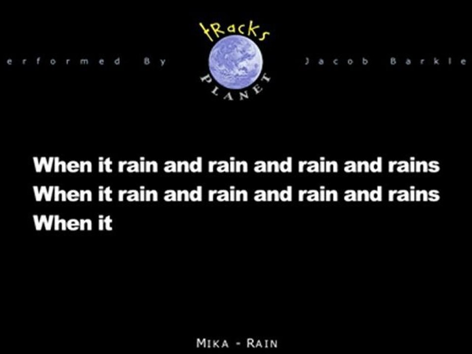 Mika - Rain (Karaoke)